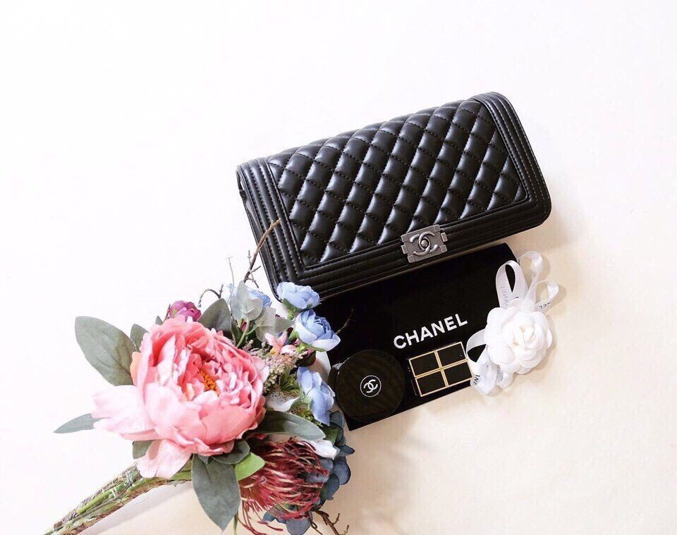 Túi xách Chanel boy clutch new 2016 da trơn hàng chuẩn F1- Giao tại Shop Đẹp102