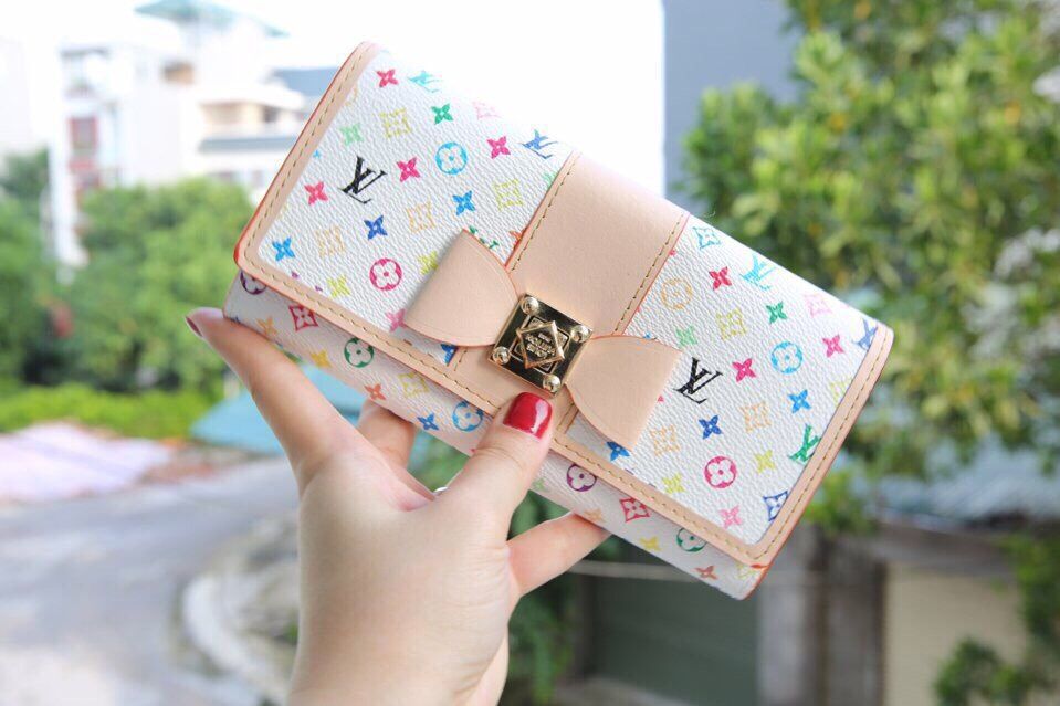 Ví cầm tay Lv khoá xoay hàng chuẩn F1 size 12cm -Giao tại Shop Đẹp102