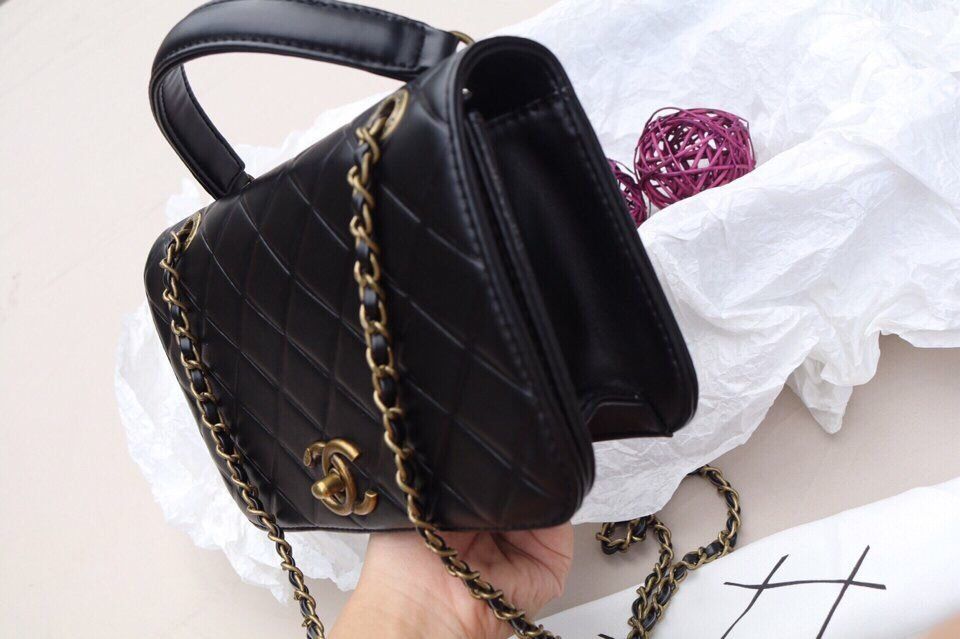 Túi xách Chanel new 2016 da dập hàng chuẩn F1 size 25cm -Giao tại Shop Đẹp102