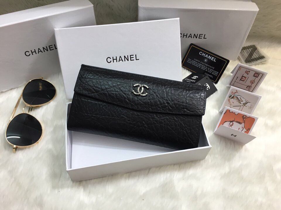 Ví cầm Chanel hàng super sale chất liệu da thật fullbox size 20cm -Giao tại Shop Đẹp102