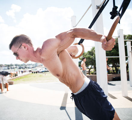 Bài tập trên dụng cụ phòng gym