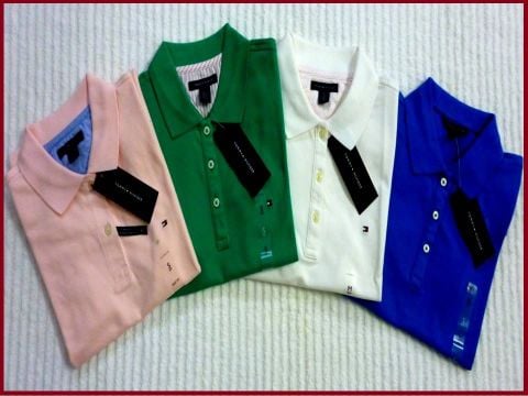 A 05 - ÁO THUN NỮ " TOMMY HILFIGER " có cổ size S & M