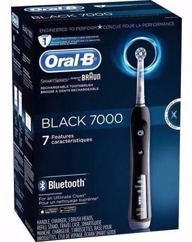 Bàn chải điện Oral-B Precision 7000 SmartGuide + Bluetooth - Màu đen