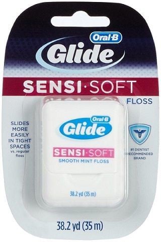 Chỉ nha khoa Oral-B Glide Sensi Soft Floss - Smooth Mint - vị bạc hà