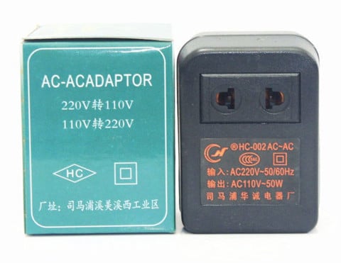 Adapter đổi điện 220V => 110V, HC-002 AC-AC 50 Watt