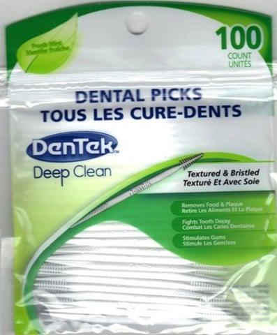 Tăm nha khoa DenTek Deep Clean Dental Picks Interdental 100 cây