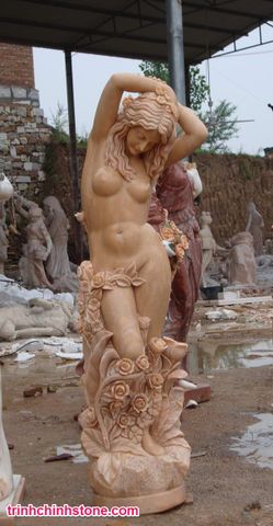 tượng đá đàn bà khỏa thân, điêu khắc đá mỹ nghệ non nước