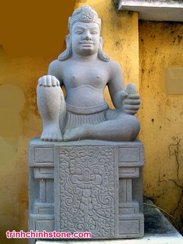 tượng đá thần siva chăm pa (champa)