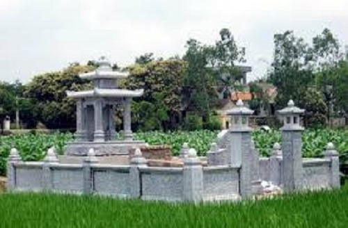 Mộ đá đẹp rất uy nghiêm cho người đã khuất