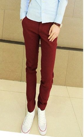 Hugo - Quần kaki thời trang QK_09 đỏ đô