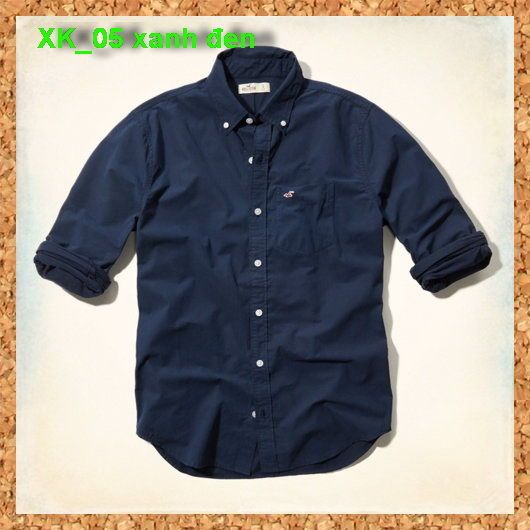 Hugo - Sơ mi Holister cao cấp hàng XK_05 xanh đen