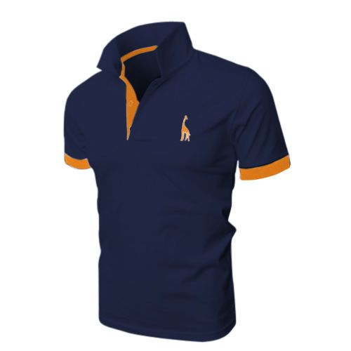 Hugo - Áo thun Logo Hưu Cao Cổ cao cấp HU_05 xanh den
