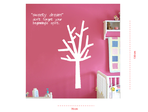 #DT005 Tree coat hanger 2 - Decal dán tường