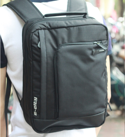 Balo laptop Simplecarry M-city Black