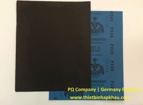  P240, Xấp 50 tờ Giấy nhám Matador made in Germany 911C 230 x 280mm P240. Code: 3.10.521.0012 | www.thietbinhapkhau.com | Công ty PQ 