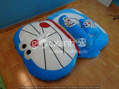 Nệm Doraemon mền nhung le lưỡi (1.6 x 2.1m)