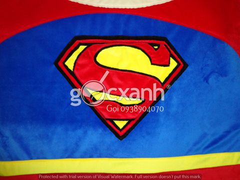 Nệm mỏng hình thú siêu nhân superman