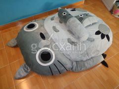 Nệm Totoro ngây thơ, Mền nhung, Gối ôm, Gối nằm (1.6 x 2.1m)