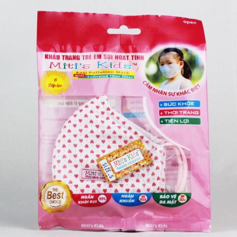 KHẨU TRANG SỢI HOẠT TÍNH MITI'S KIDS