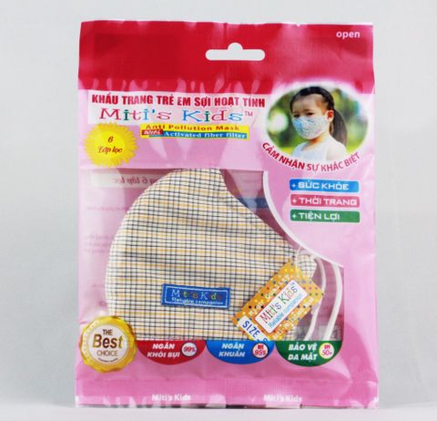 KHẨU TRANG SỢI HOẠT TÍNH MITI'S KIDS