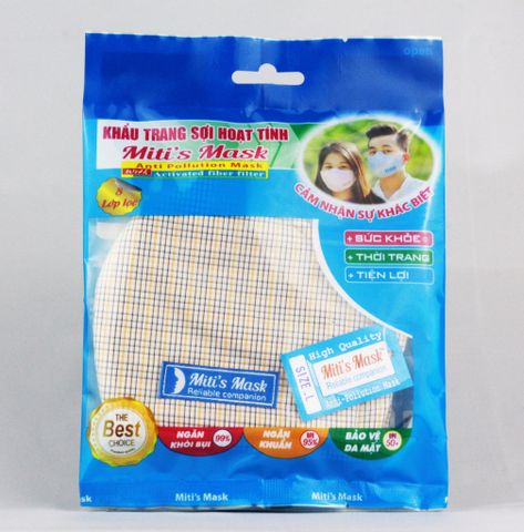 KHẨU TRANG SỢI HOẠT TÍNH MITI'S MASK