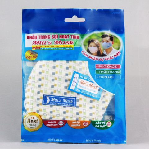 KHẨU TRANG SỢI HOẠT TÍNH MITI'S MASK