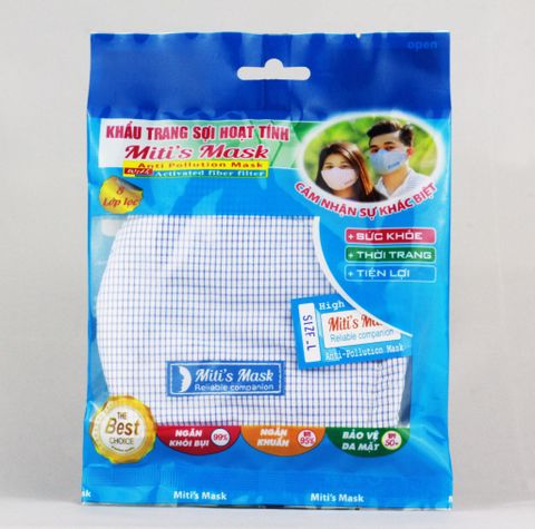 KHẨU TRANG SỢI HOẠT TÍNH MITI'S MASK