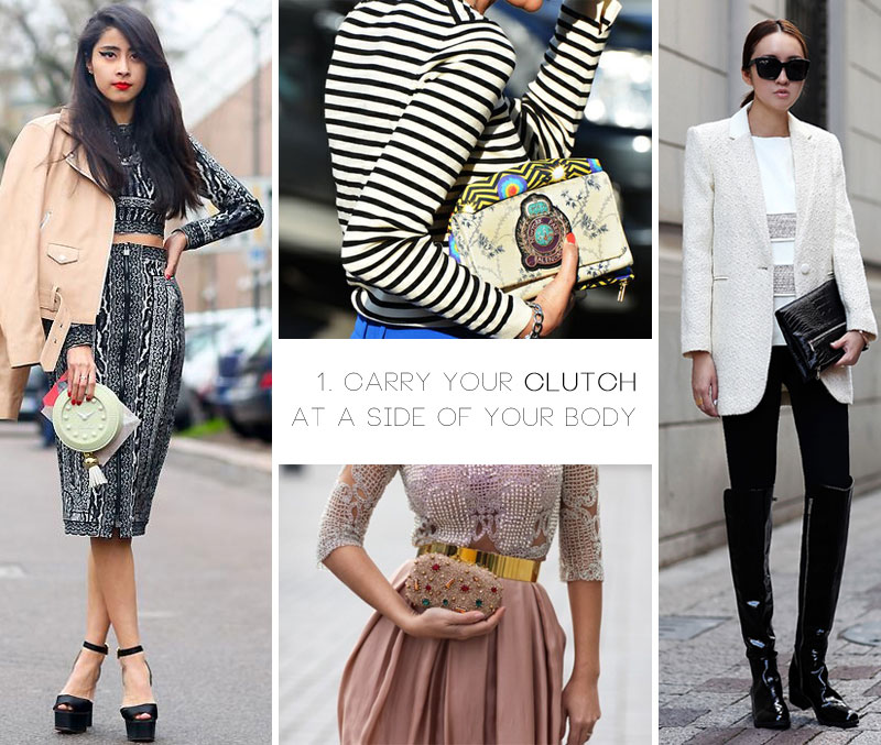 cách cầm túi clutch 1