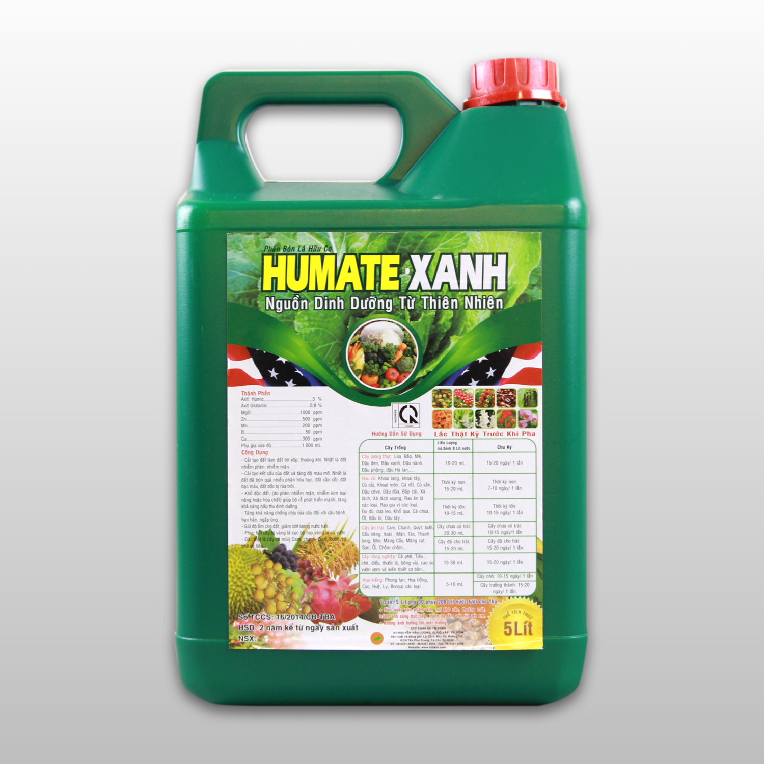 HUMATE - XANH CAN 5 LÍT