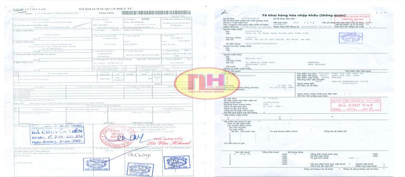 Chứng từ hải quan đi đường Chứng từ hải quan đi đường