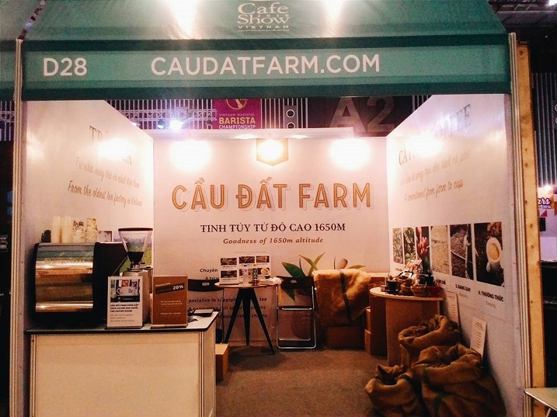 Hình ảnh gian hàng Cầu Đất Farm trước ngày triển lãm