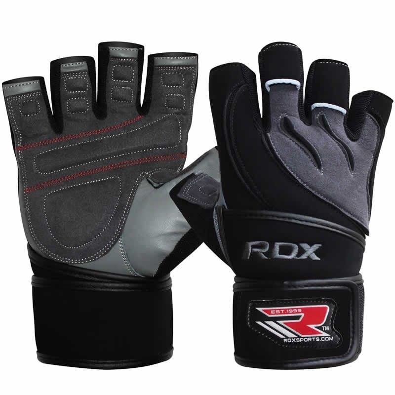 Găng Tay Rdx Leather Gym Workout Weight Lifting Gloves
