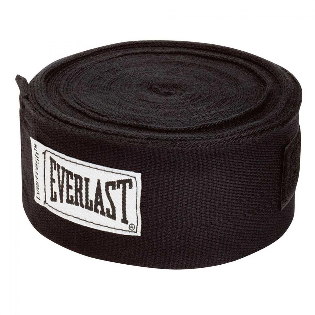 Băng Quấn Tay Everlast Professional Hand Wraps 180 Black - Co Giãn