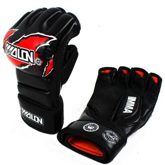 GĂNG TAY MMA GLOVES WOLON FIGHTER - BLACK