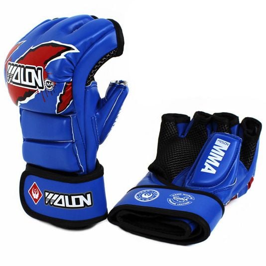 GĂNG TAY MMA GLOVES WOLON FIGHTER - BLUE