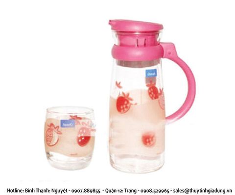 BỘ BÌNH MAISON 4 LY DÂU 1.045L- B14837