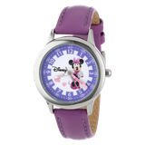 Disney Kids' W000039 Minnie Mouse Stainless Steel Time Teacher Watch