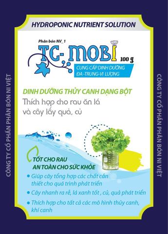 Dinh dưỡng pha dung dịch thủy canh dạng bột TC-MoBi 100g