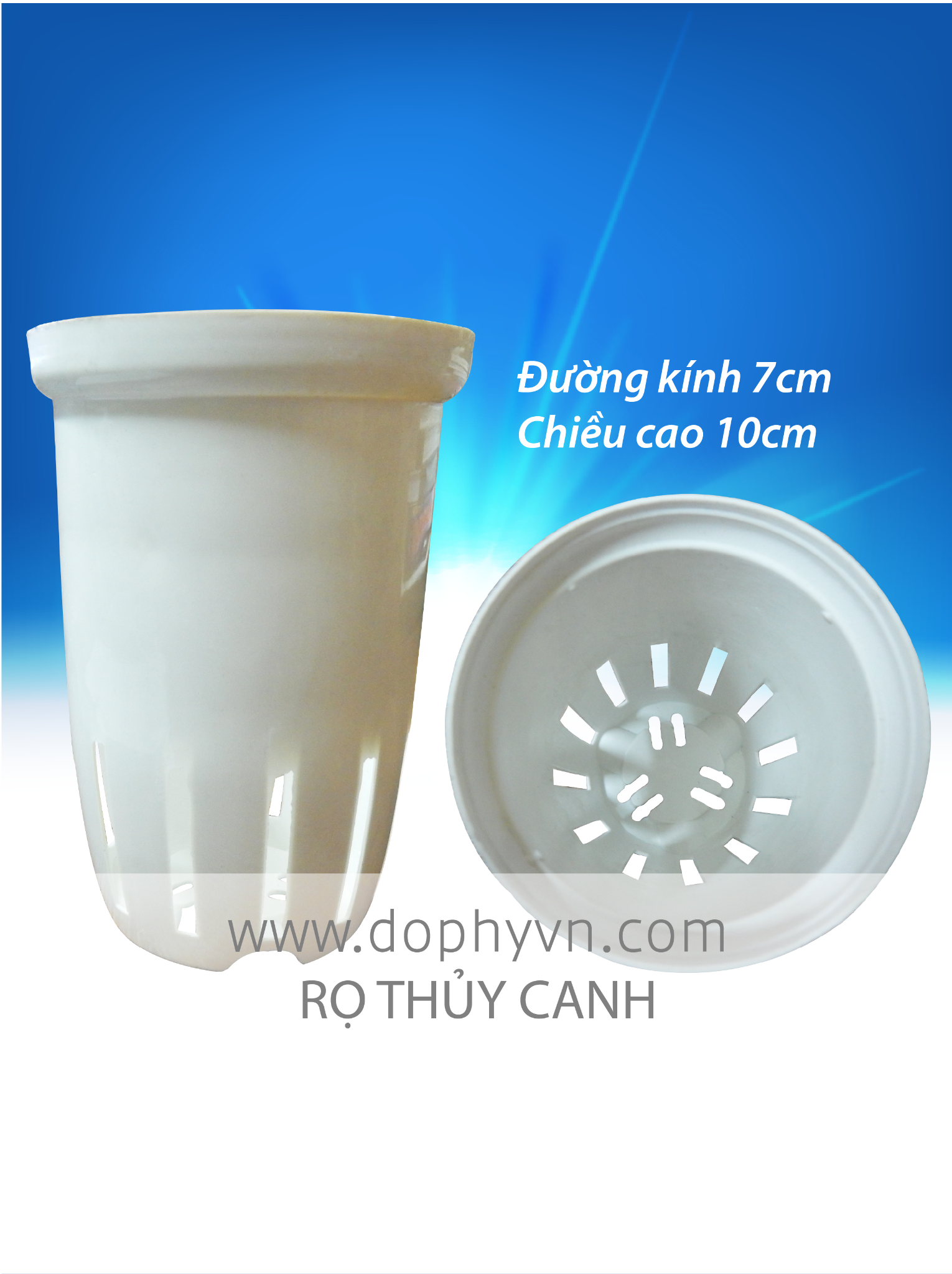 rọ nhựa trồng rau thủy canh tại nhà