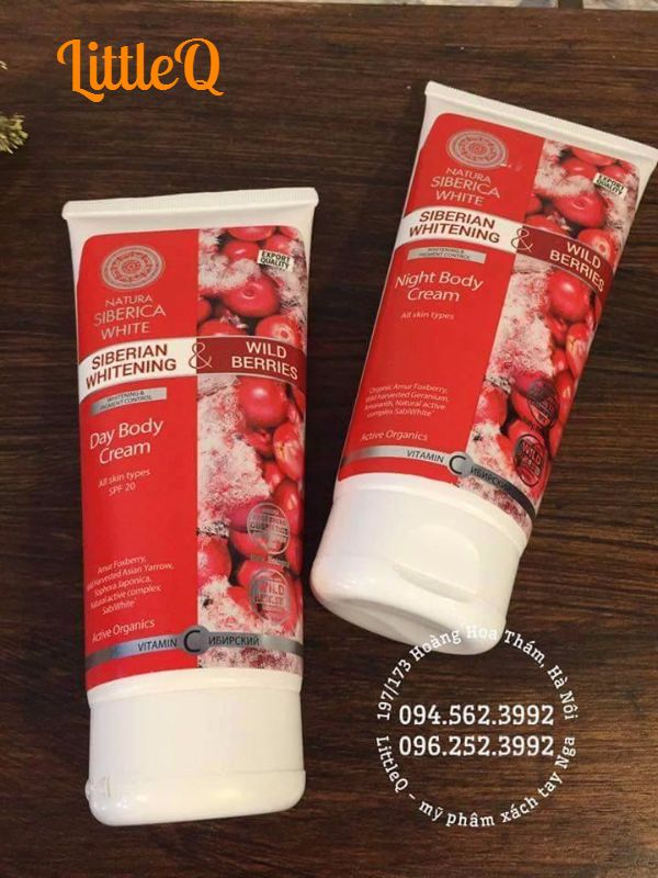 KEM DƯỠNG THỂ BODY DƯỠNG TRẮNG DA NATURA SIBERICA
