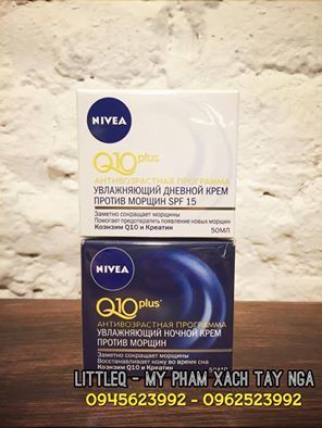 KEM DƯỠNG DA CHỐNG NHĂN NIVEA Q10 plus