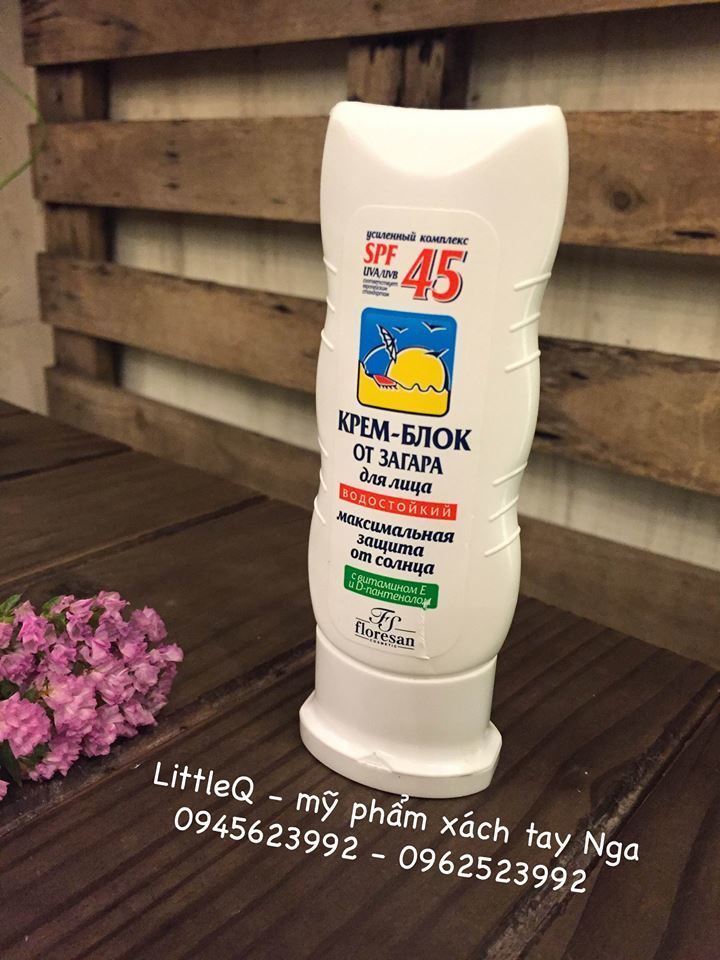 KEM CHỐNG NẮNG FLORESAN SPF 45 DÀNH CHO MẶT