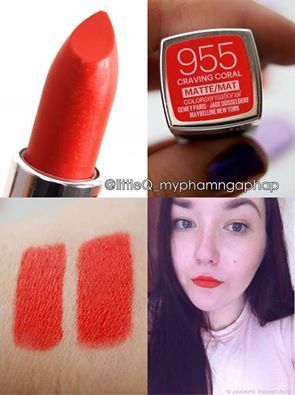 SON MAYBELLINE CREAMY MATTE - CRAVING CORAL 955