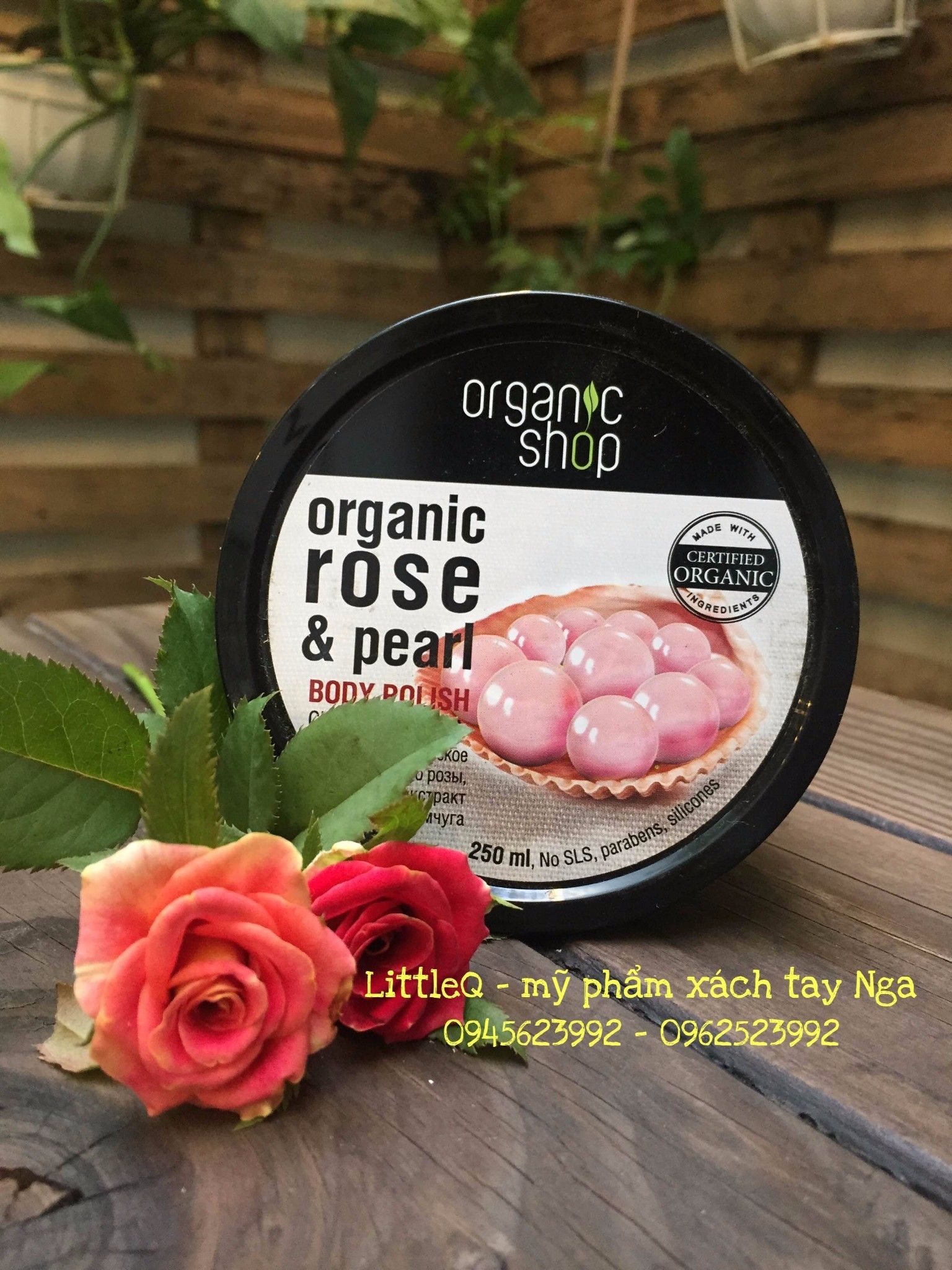 TẨY DA CHẾT BODY NGỌC TRAI HOA HỒNG ORGANIC SHOP