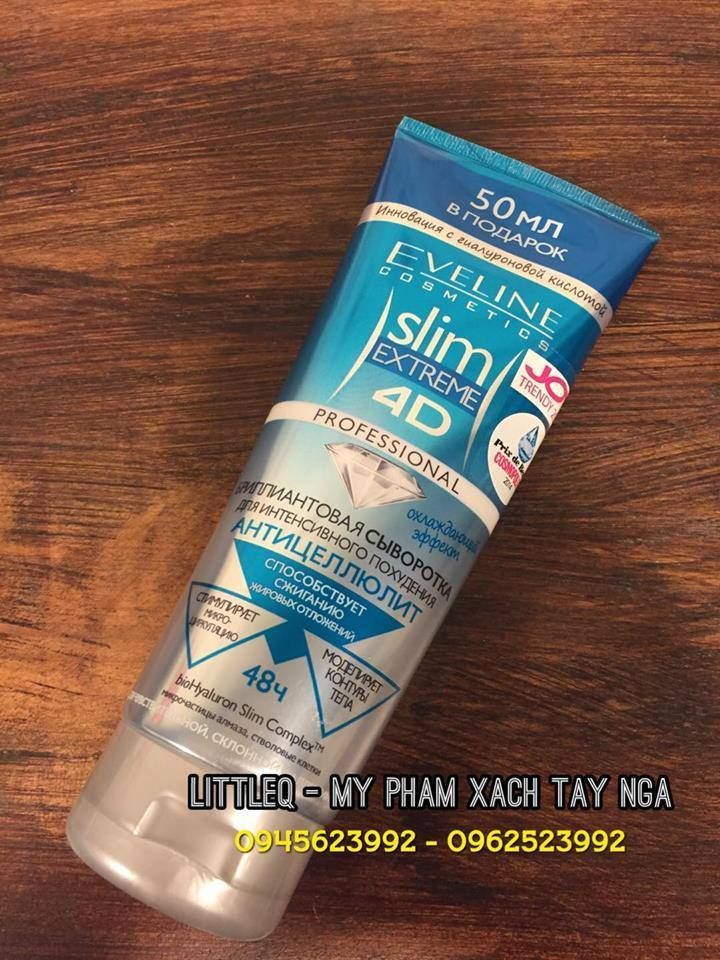 KEM HUYẾT THANH GIẢM BÉO SLIM 4D EVELINE COSMETICS