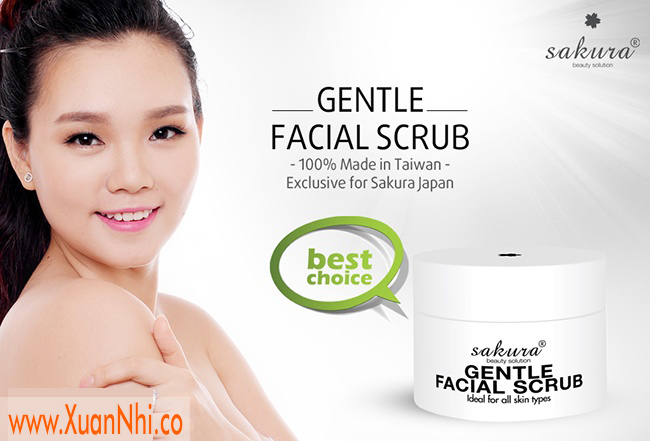 tay te bao chet da mat skura gentle scrub