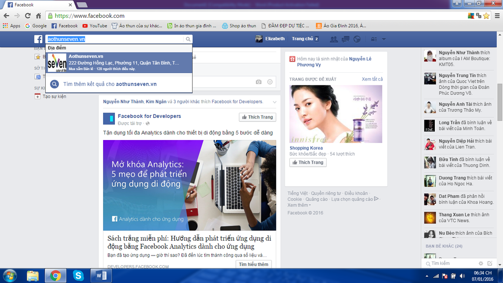Hướng dẫn mua hàng trên Facebook