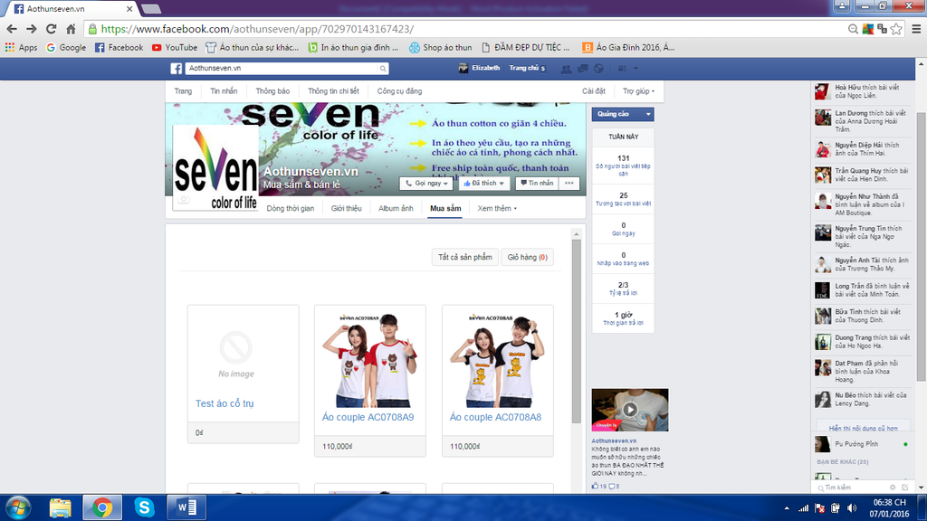 Hướng dẫn mua hàng trên Facebook