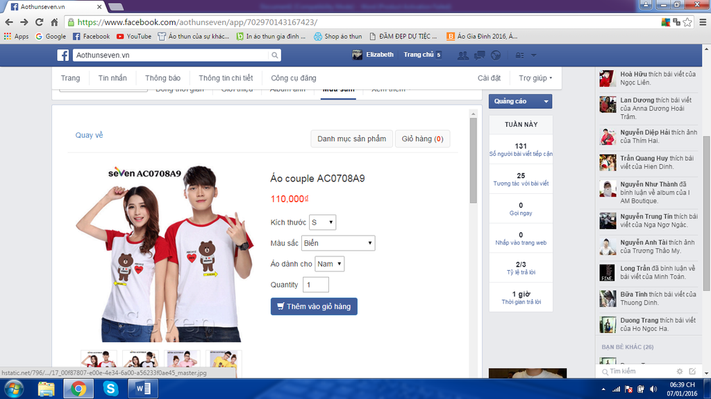 Hướng dẫn mua hàng trên Facebook