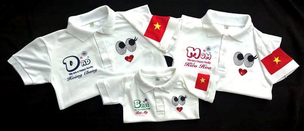 Áo thun gia đình ngộ nghinh
